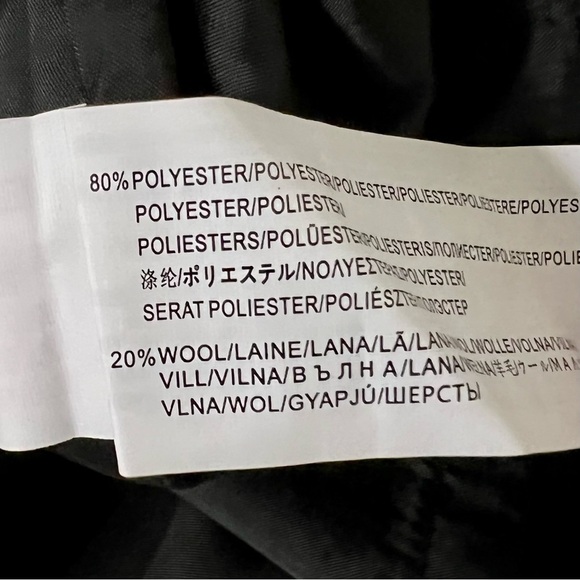 MINKPINK Wool New School overall Plaid Pinnie Dress in Grey women size L - Picture 8 of 8